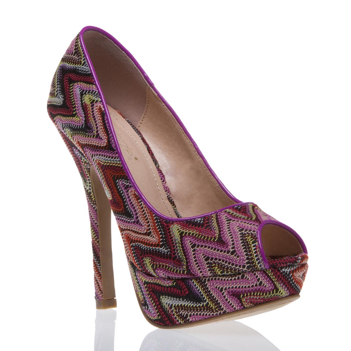 shoedazzle purple heels