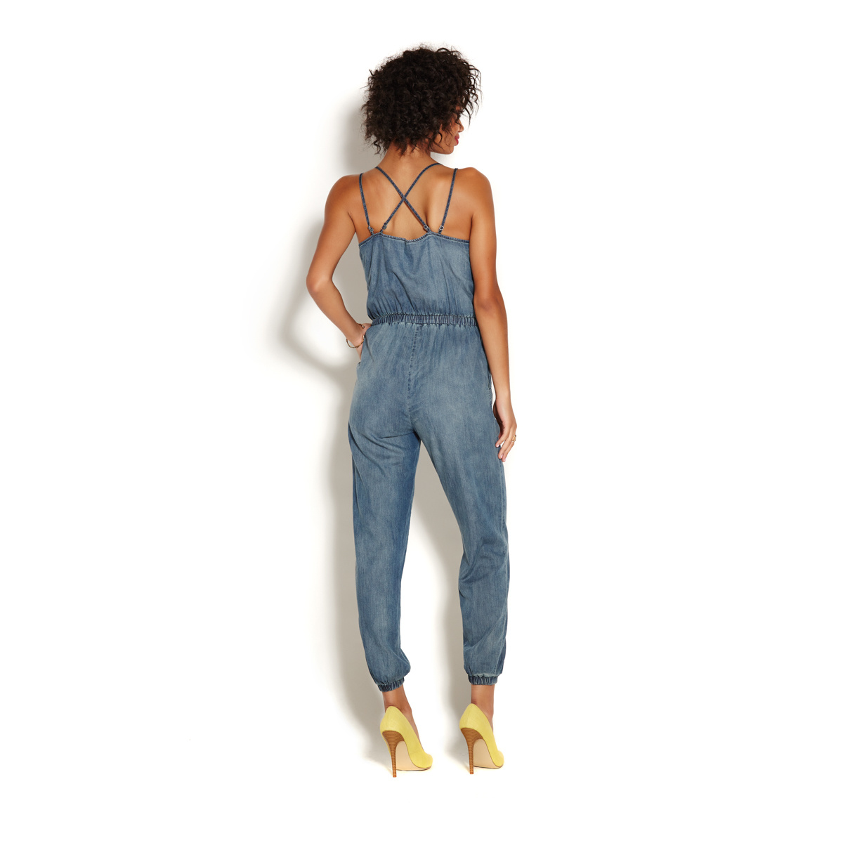 chambray jumpsuit