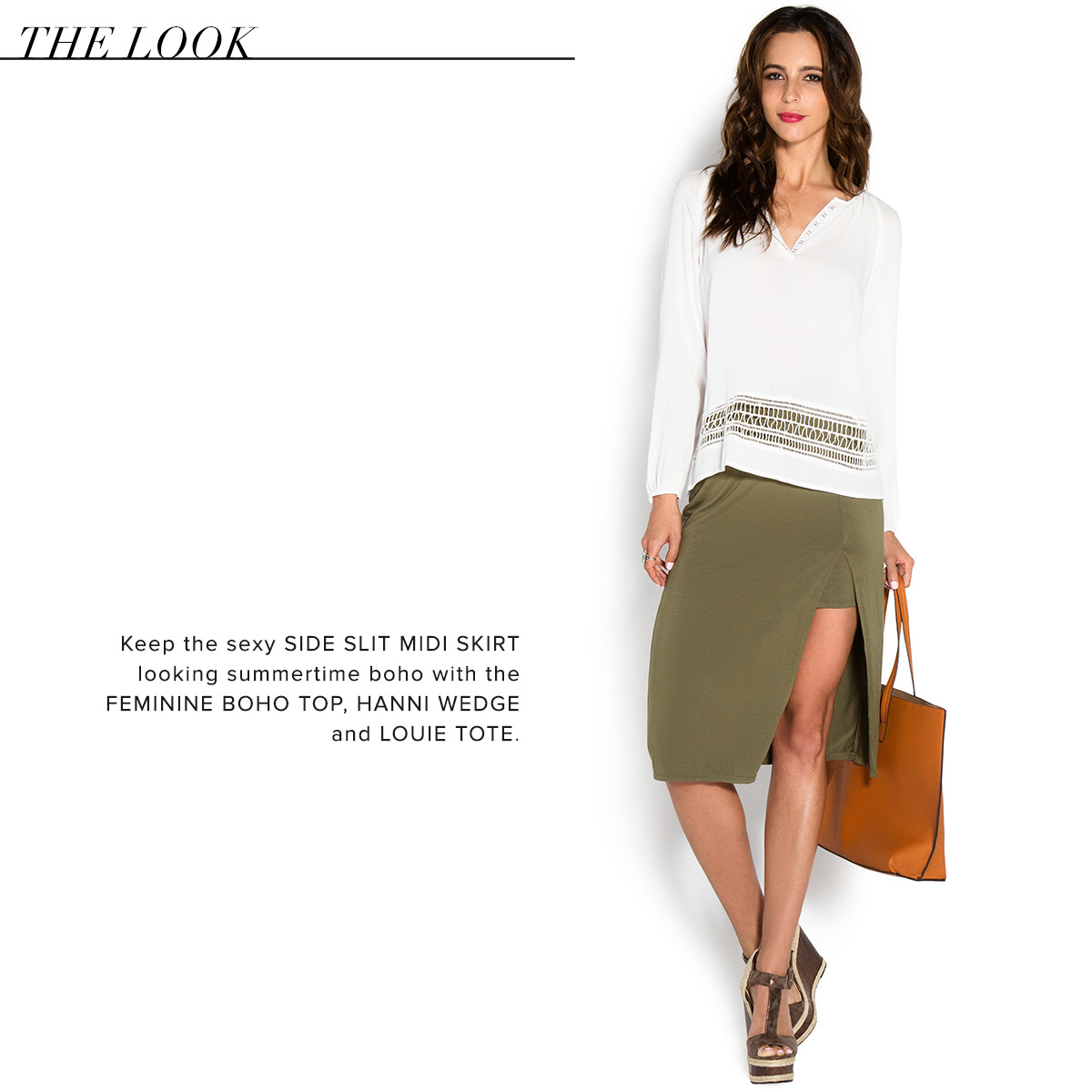 side slit midi