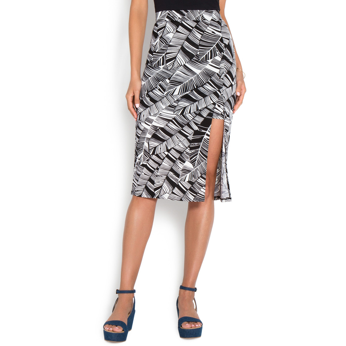 side slit midi