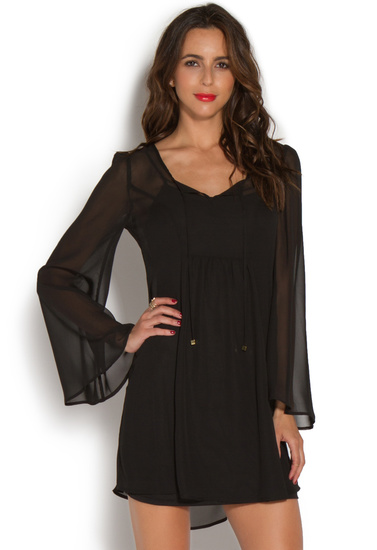 bell sleeve robe