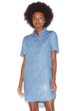 puffy sleeve shirt dress