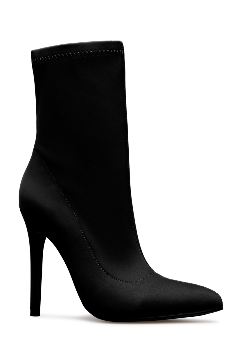 Shoedazzle Booties Vicky Bootie Womens Black Size Wide Width