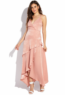 FLOWY WRAP MAXI DRESS ShoeDazzle