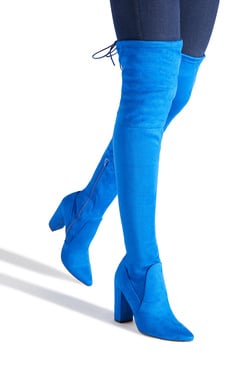 shoedazzle blue boots