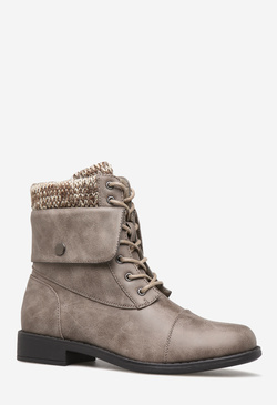 sweater cuff combat boots