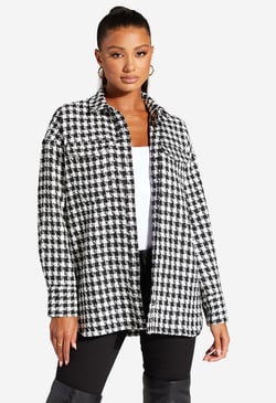 river island houndstooth coat