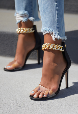 nephele clear heeled sandal