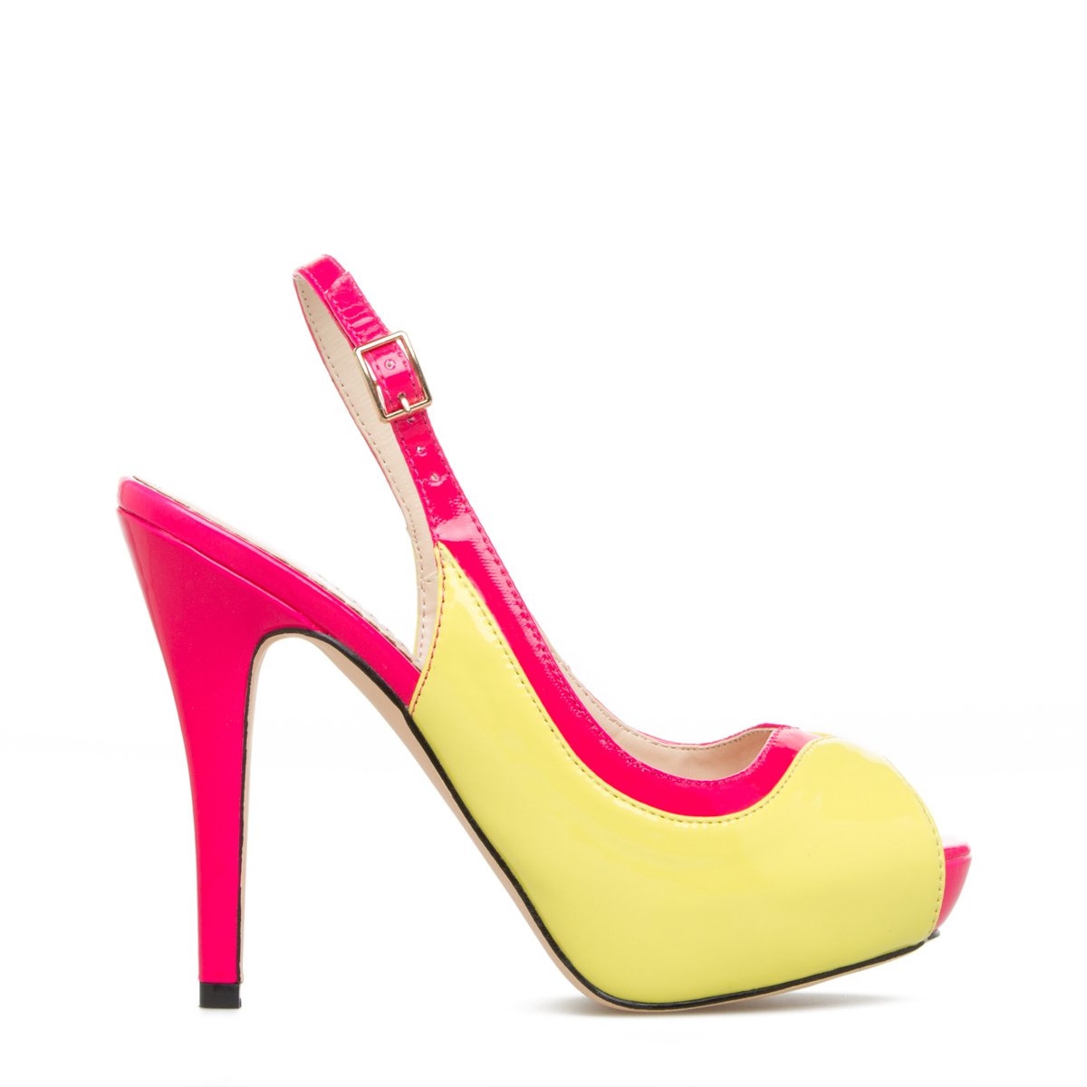 shoedazzle yellow heels