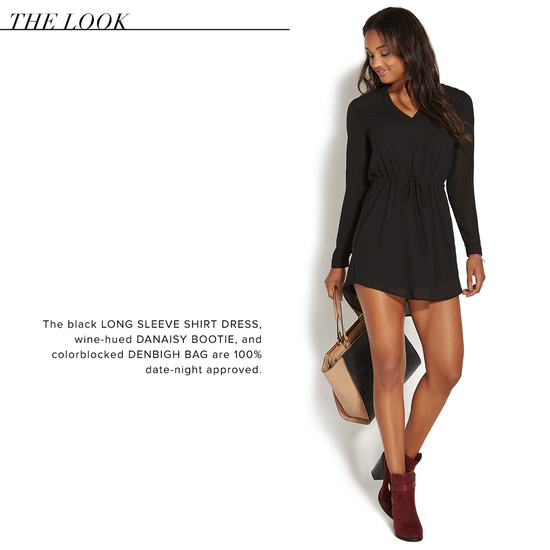 LONG SLEEVE SHIRT DRESS - ShoeDazzle