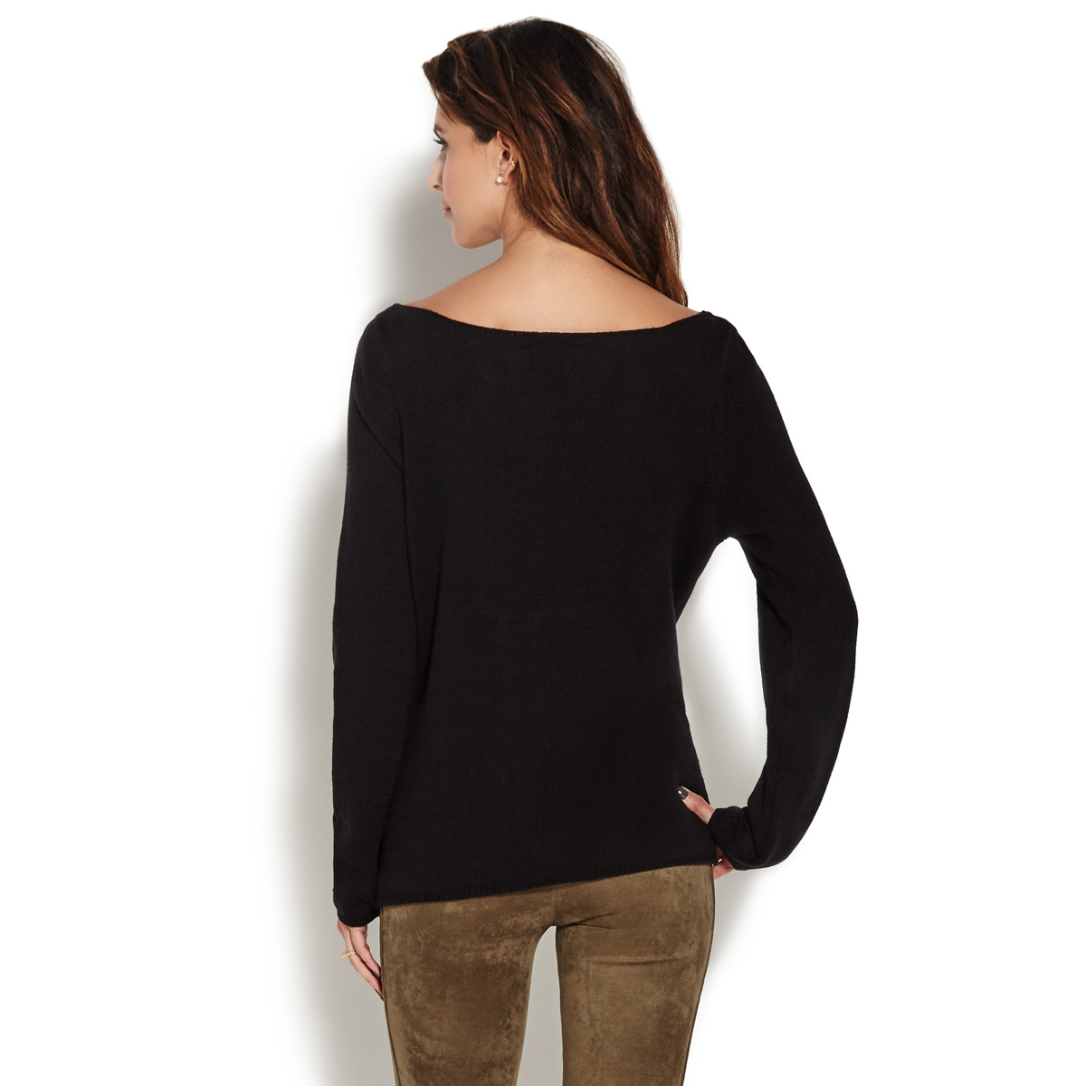 SLOUCHY OFF SHOULDER SWEATER - ShoeDazzle