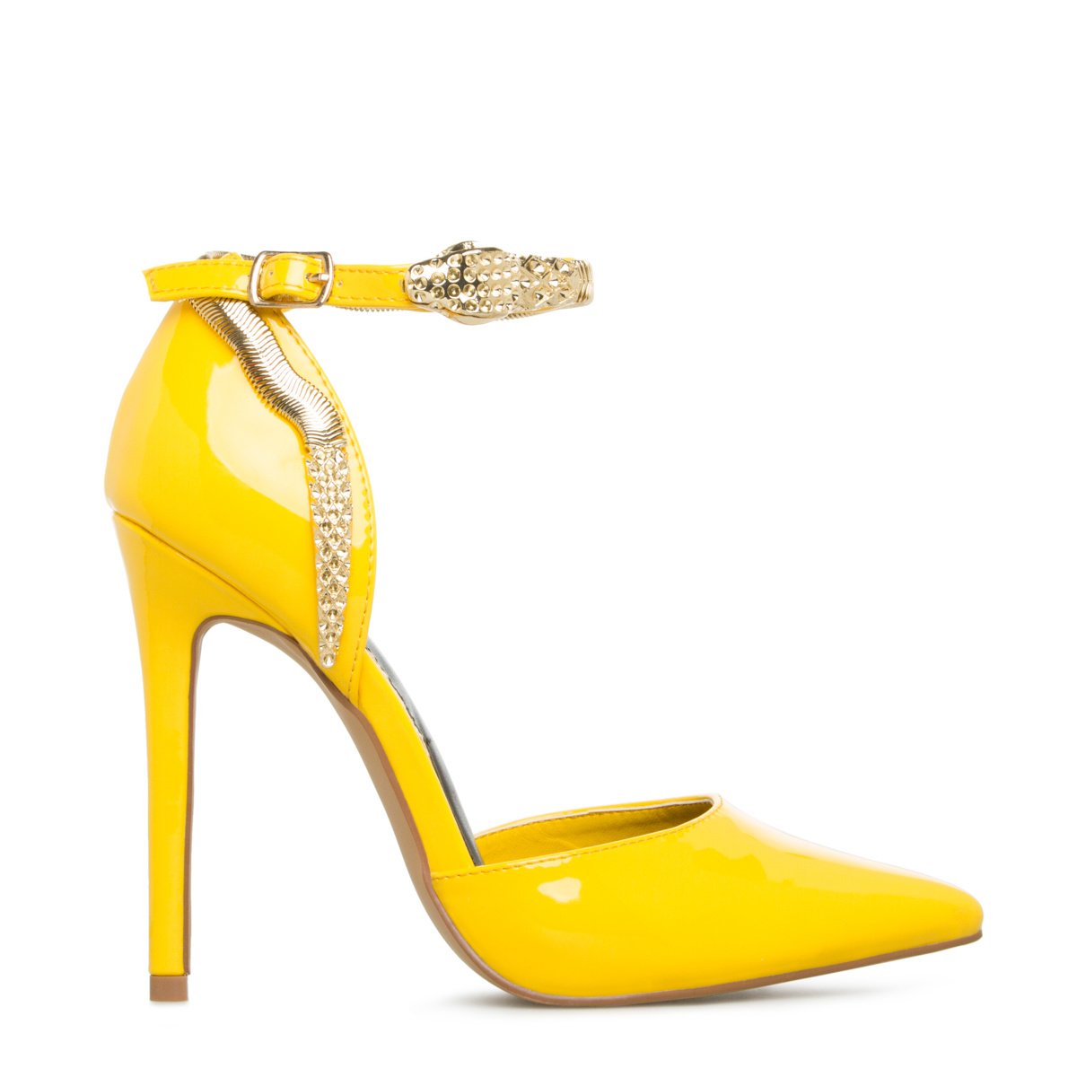 shoedazzle yellow heels