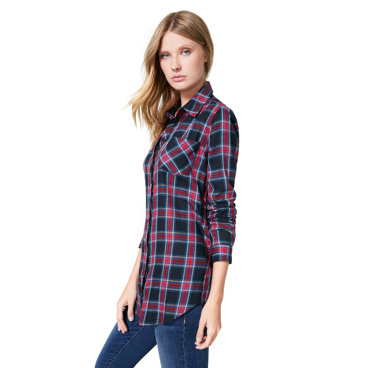 PLAID TUNIC SHIRT - ShoeDazzle