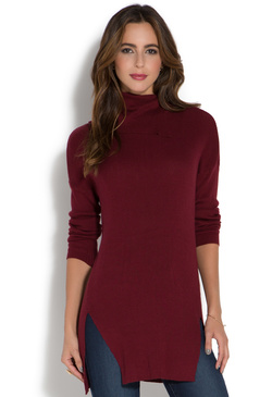 SPLIT TURTLENECK TUNIC - ShoeDazzle