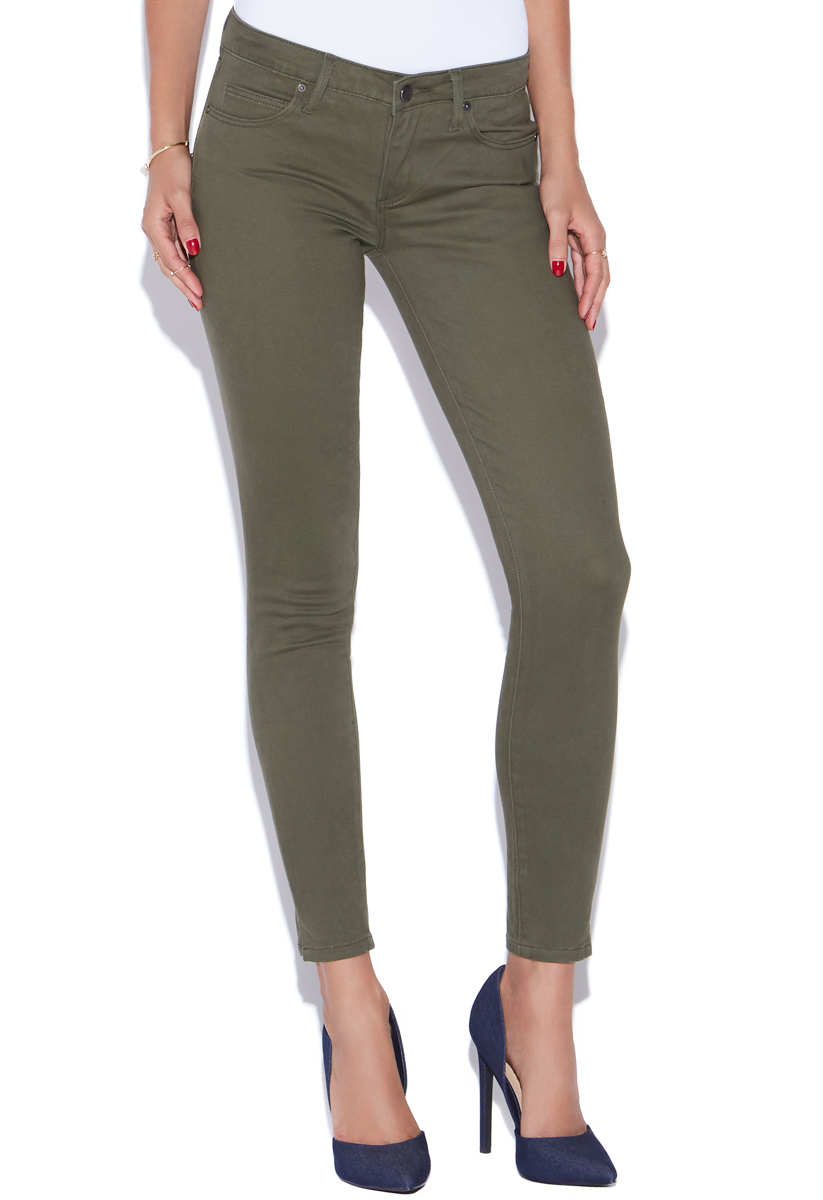 TWILL ANKLE SKINNY - ShoeDazzle