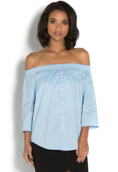 square shoulder shirt