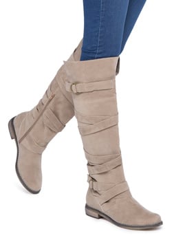 Brown lace up boots womens