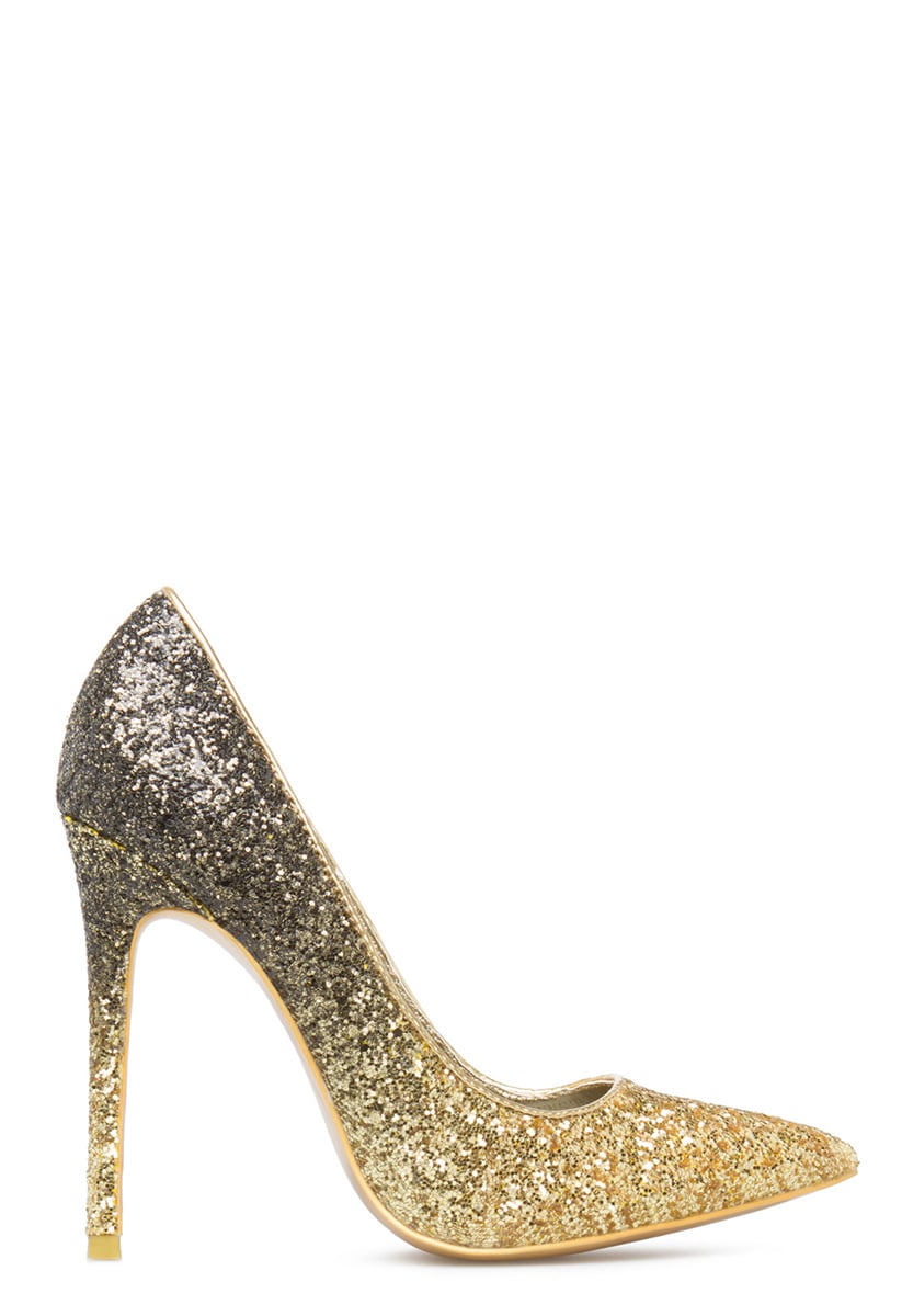 shoedazzle yellow heels