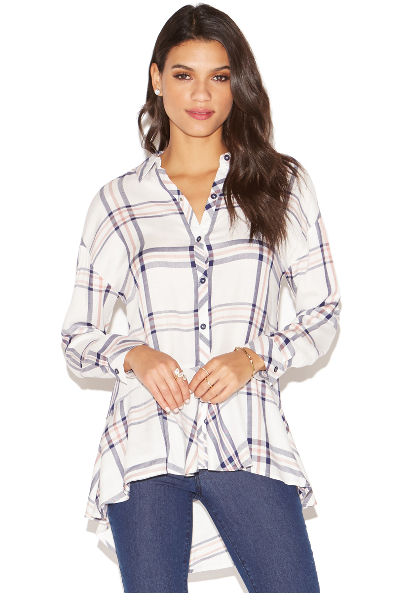 PEPLUM BUTTON UP BLOUSE - ShoeDazzle