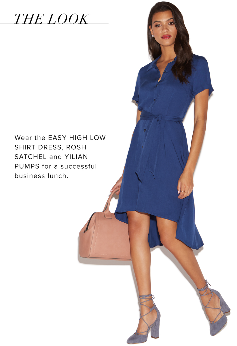 EASY HIGH  LOW  SHIRT  DRESS  ShoeDazzle