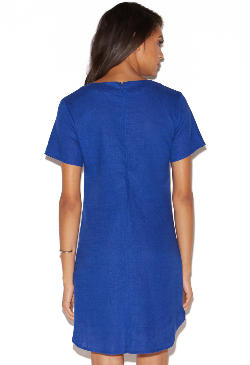 LINEN SHIFT DRESS - ShoeDazzle