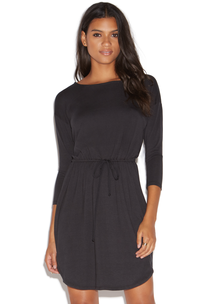 DOLMAN DRAWSTRING DRESS - ShoeDazzle