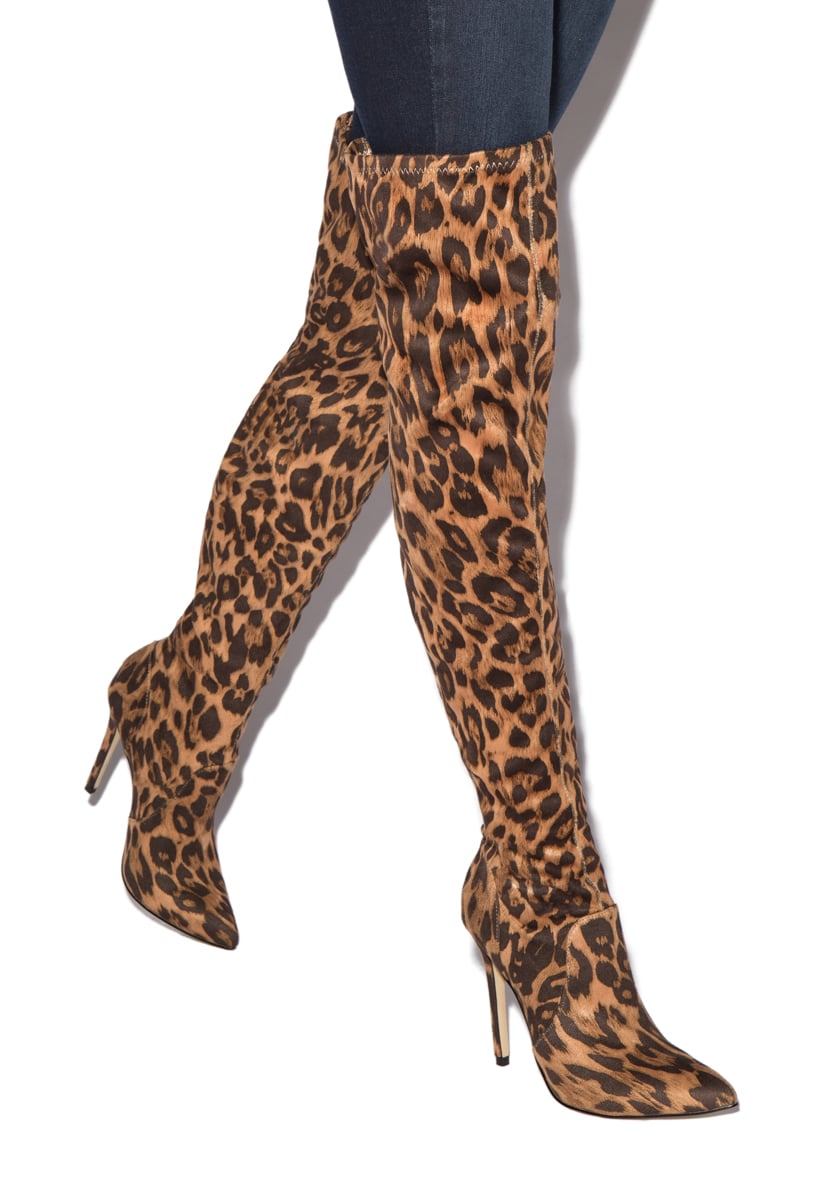 shoedazzle leopard boots