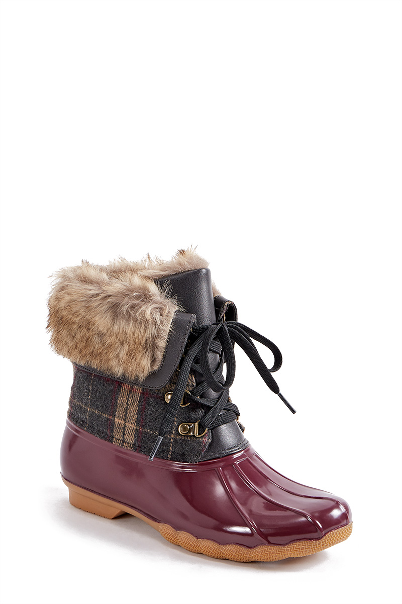 ghita faux fur duck boot