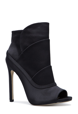 JOJO SATIN STILETTO BOOTIE - ShoeDazzle