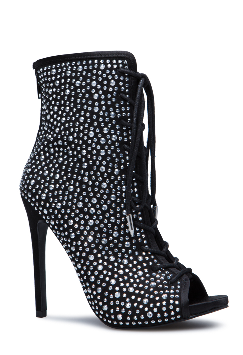 MACKENZIE RHINESTONE BOOTIE - ShoeDazzle