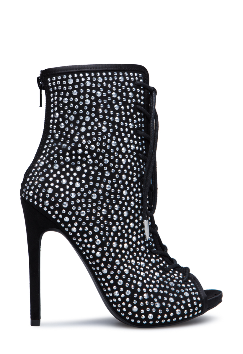 MACKENZIE RHINESTONE BOOTIE - ShoeDazzle