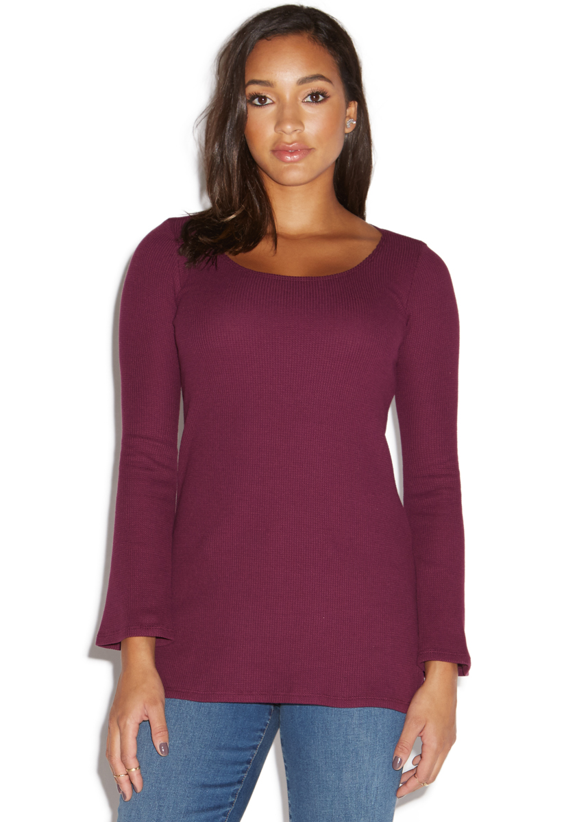 BELL SLEEVE KNIT TUNIC - ShoeDazzle