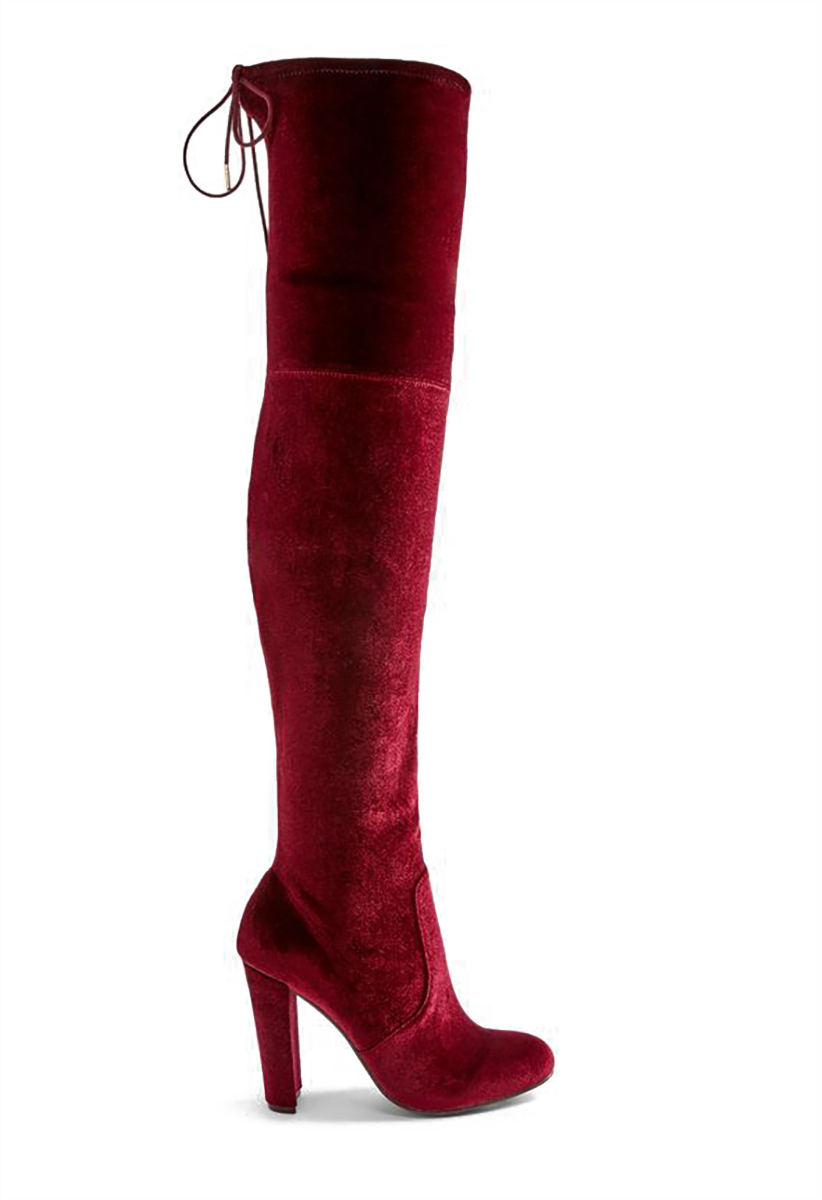 shoedazzle burgundy boots