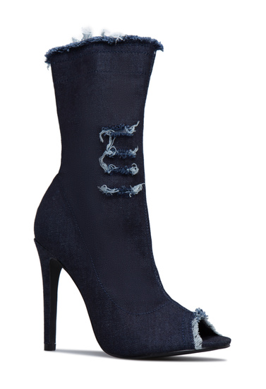 ANASTASIA DISTRESSED STILETTO BOOTIE - ShoeDazzle