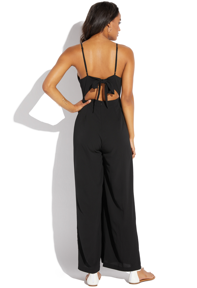 back tie jumpsuit