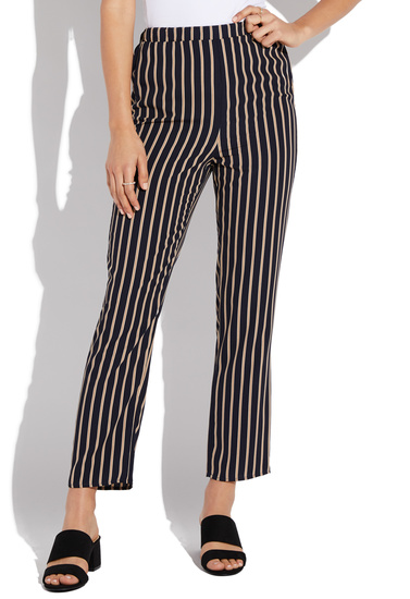 striped pull on pants