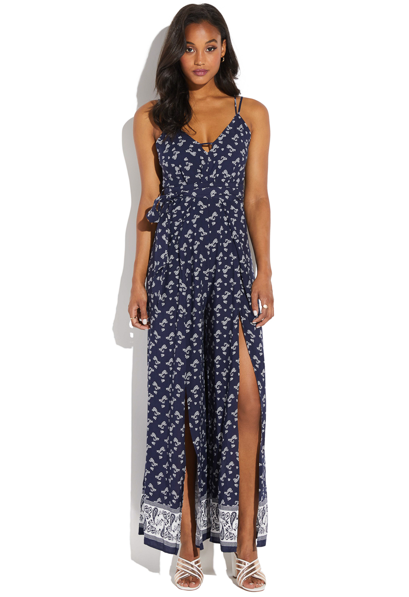 floral jumpsuit navy