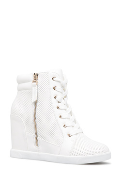 TALISA PERFORATED SNEAKER WEDGE - ShoeDazzle