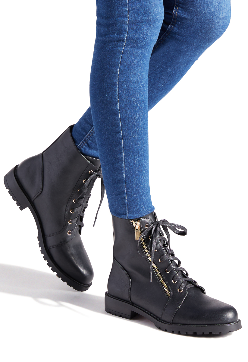 shoedazzle combat boots