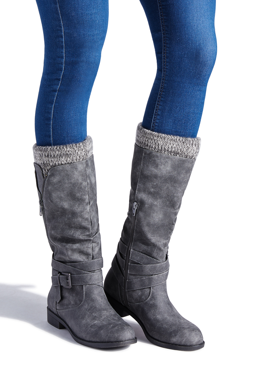 madeline sweater cuff boot
