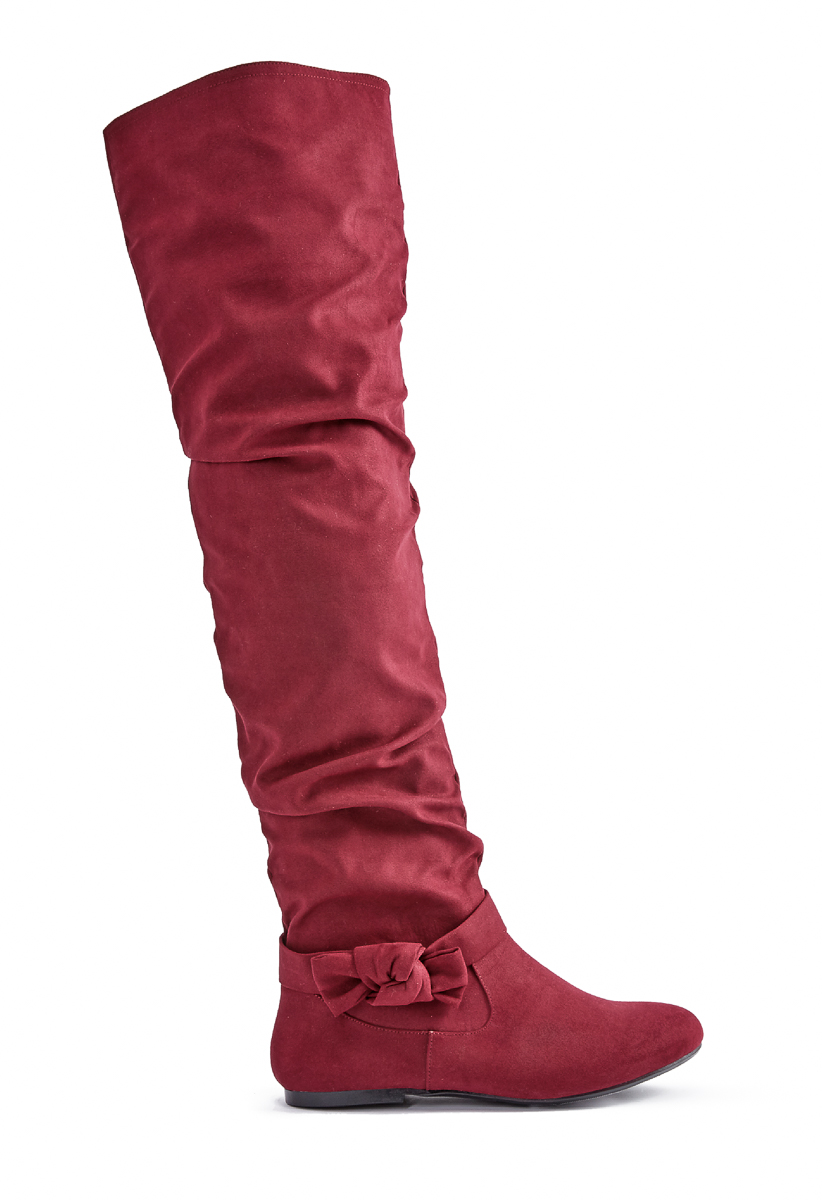 shoedazzle burgundy boots