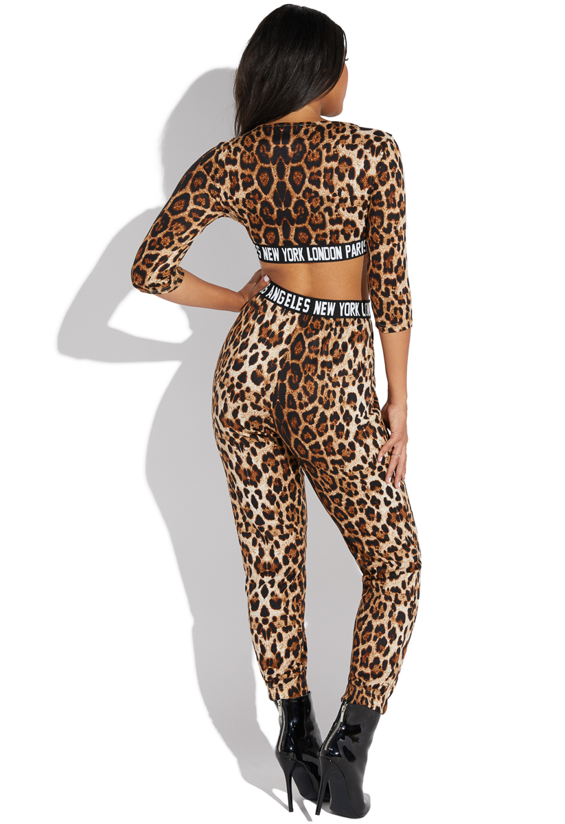 cheetah print lounge pants