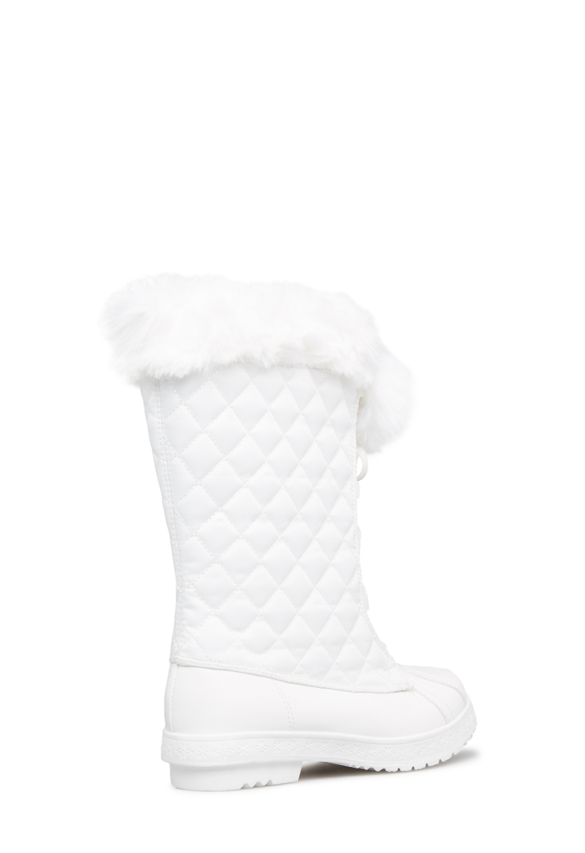 carrie faux fur lined duck boot