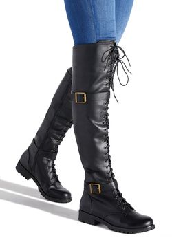 thigh high combat boot