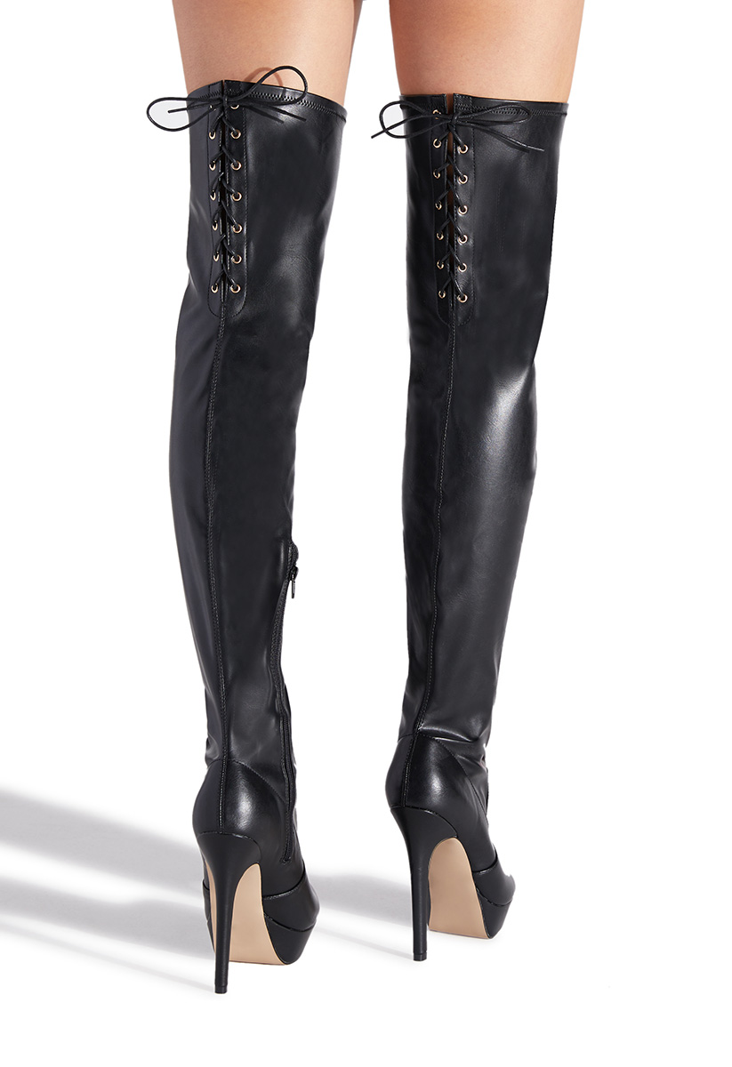 GETTY CORSET BACK BOOT - ShoeDazzle