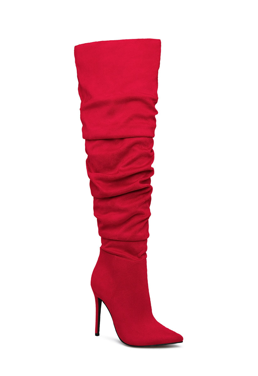 shoe dazzle red boots