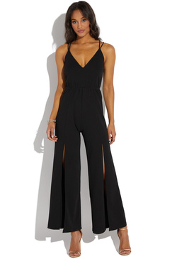 front slit jumpsuit