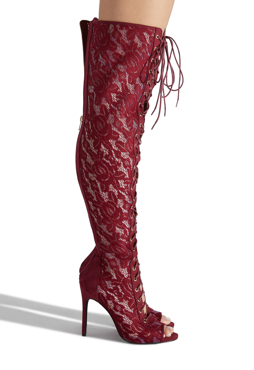 FREYA THIGH-HIGH BOOT - ShoeDazzle