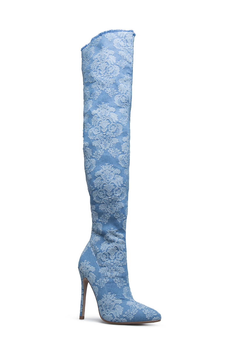 shoedazzle blue boots