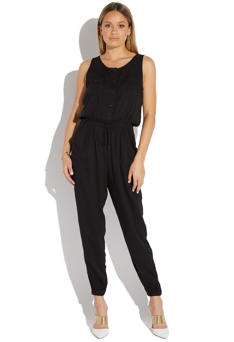 utility jogger jumpsuit